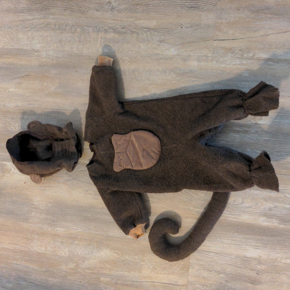 Handmade Monkey Costume - Halloween - Curious George - Toddler 2T-3T